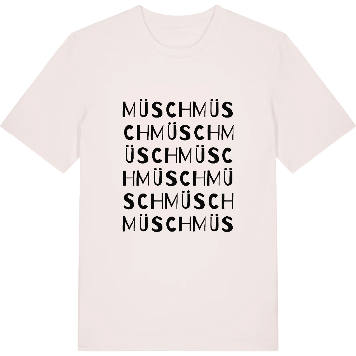 Müsch wordplay t-shirt – t-shirt from PinShirt