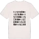 Museröd ordlek t-shirt