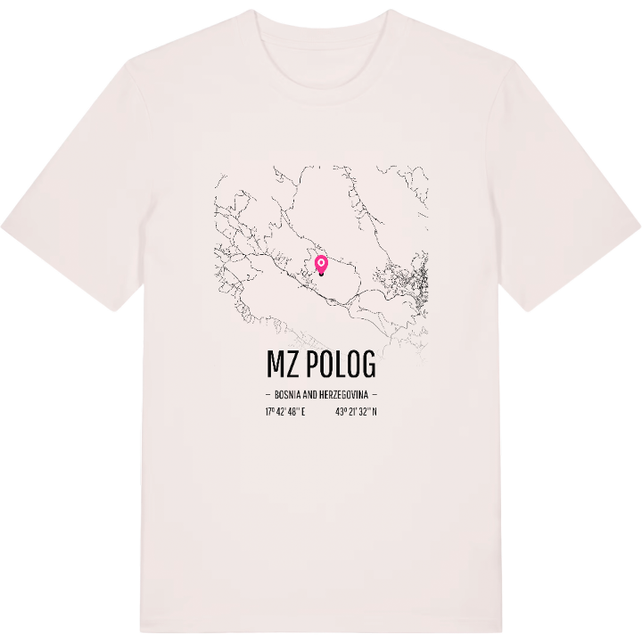 MZ Polog map t-shirt – t-shirt from PinShirt