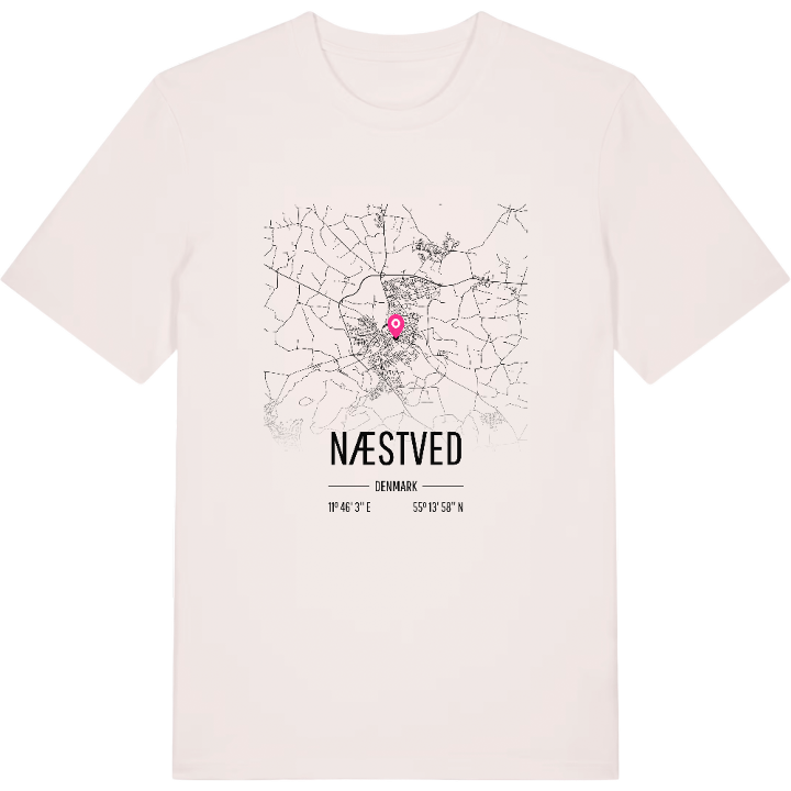 Næstved map t-shirt – t-shirt from PinShirt