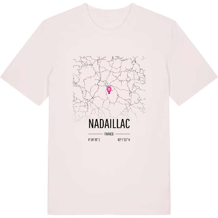 Nadaillac map t-shirt – t-shirt from PinShirt