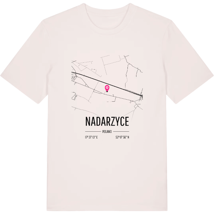 Nadarzyce map t-shirt – t-shirt from PinShirt