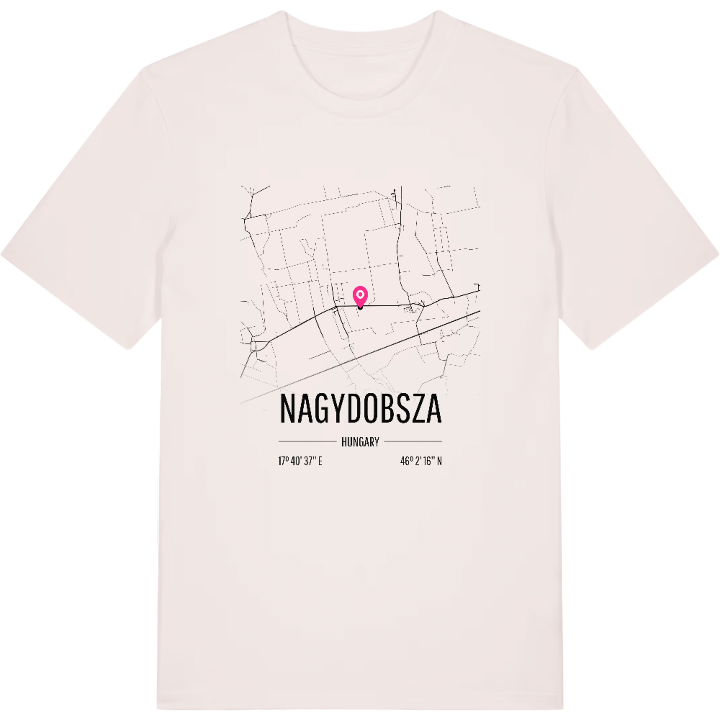 Nagydobsza map t-shirt – t-shirt from PinShirt