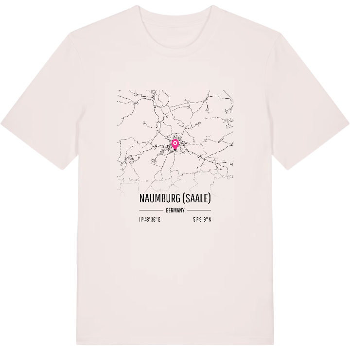 Naumburg (Saale) map t-shirt – t-shirt from PinShirt