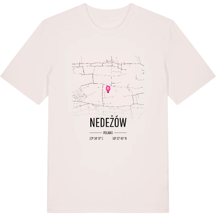 Nedeżów map t-shirt – t-shirt from PinShirt