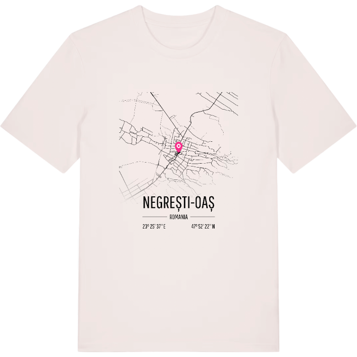 Negrești-Oaș map t-shirt – t-shirt from PinShirt