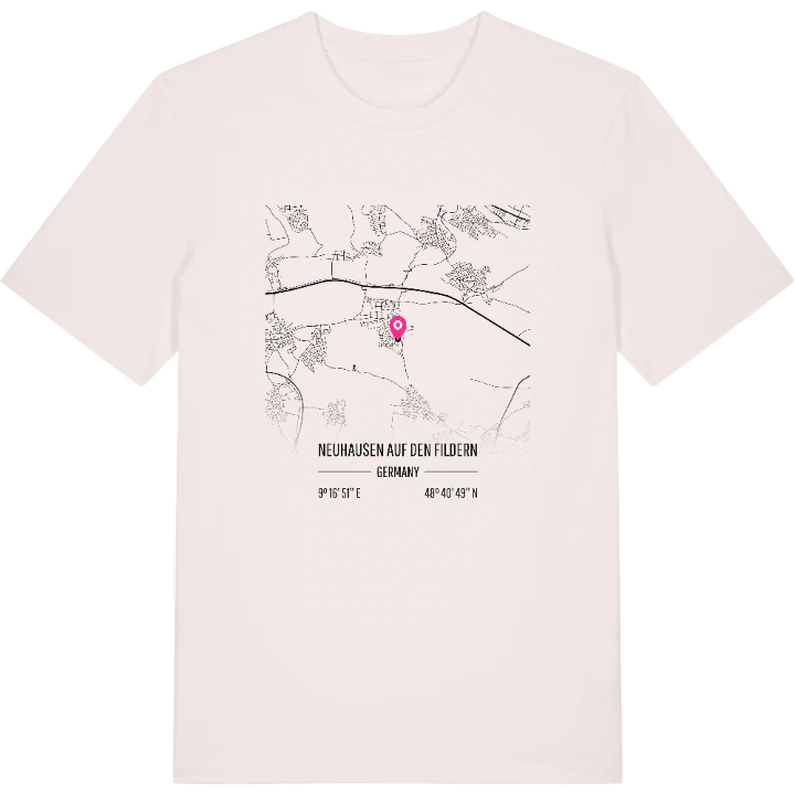 Neuhausen auf den Fildern map t-shirt – t-shirt from PinShirt