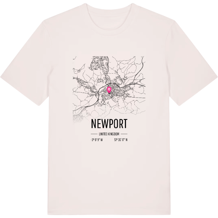 Newport map t-shirt – t-shirt from PinShirt