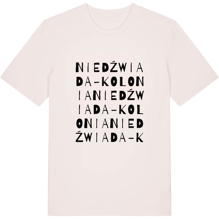 Niedźwiada-Kolonia wordplay t-shirt – t-shirt from PinShirt