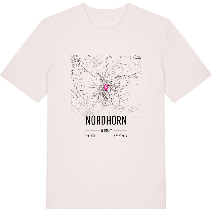 Nordhorn map t-shirt – t-shirt from PinShirt