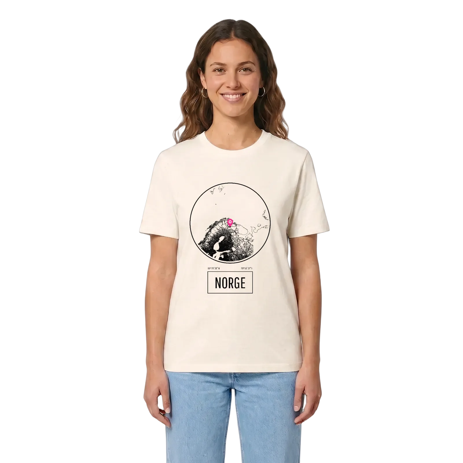 Norge t-shirt – Vintage White, in context