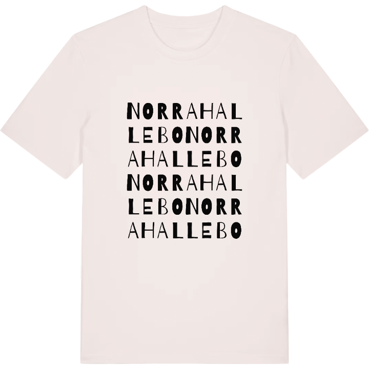 Norra Hallebo wordplay t-shirt – t-shirt from PinShirt