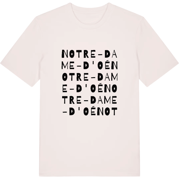 Notre-Dame-d'Oé wordplay t-shirt – t-shirt from PinShirt