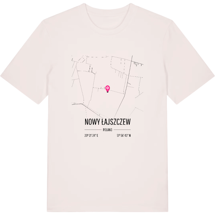 Nowy Łajszczew map t-shirt – t-shirt from PinShirt