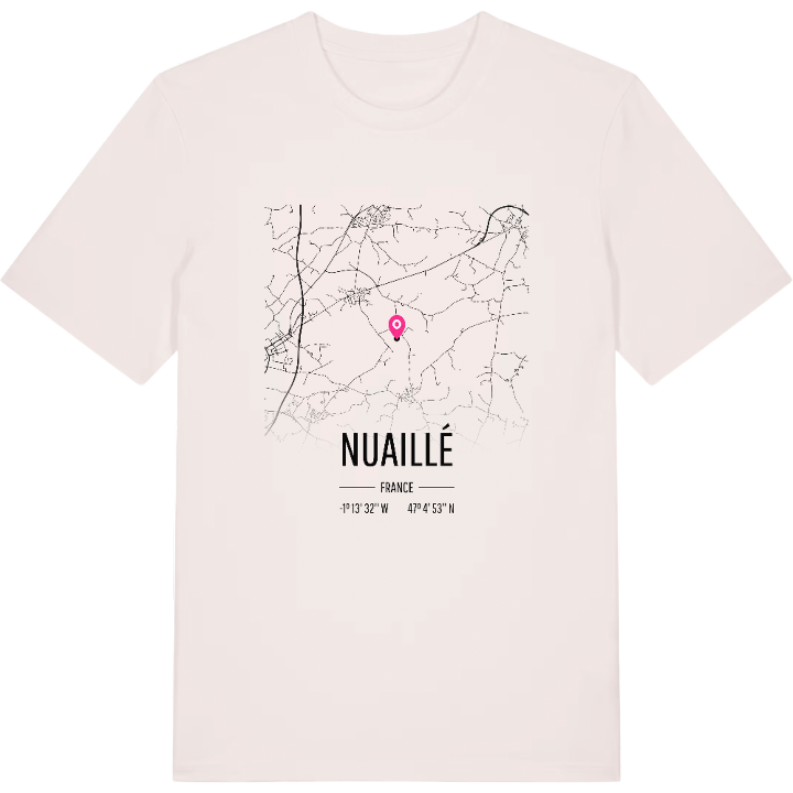 Nuaillé map t-shirt – t-shirt from PinShirt