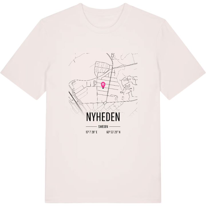 Nyheden map t-shirt – t-shirt from PinShirt