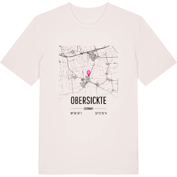 Obersickte map t-shirt – t-shirt from PinShirt