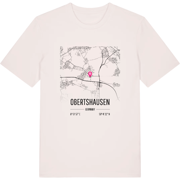Obertshausen map t-shirt – t-shirt from PinShirt