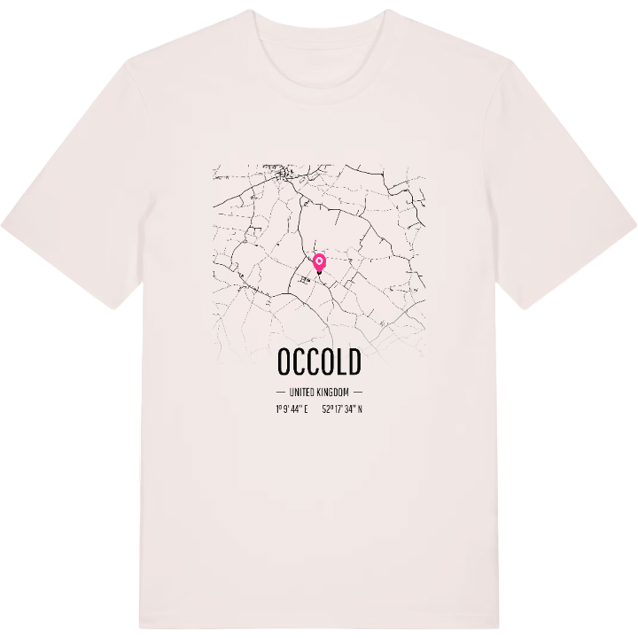 Occold map t-shirt – t-shirt from PinShirt