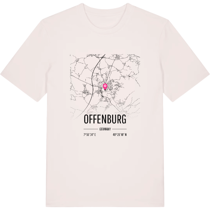Offenburg map t-shirt – t-shirt from PinShirt
