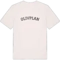 Olivplan böjd t-shirt