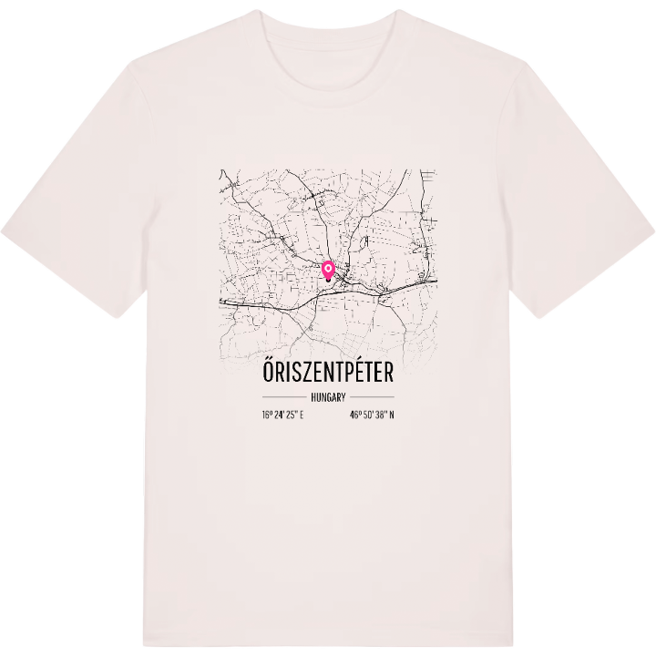 Őriszentpéter map t-shirt – t-shirt from PinShirt