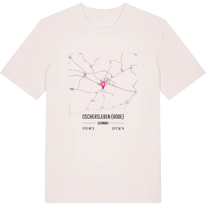Oschersleben (Bode) map t-shirt – t-shirt from PinShirt