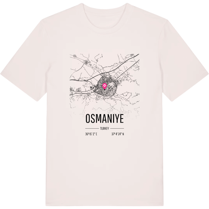Osmaniye map t-shirt – t-shirt from PinShirt