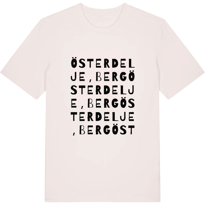 Österdelje, Berg wordplay t-shirt – t-shirt from PinShirt