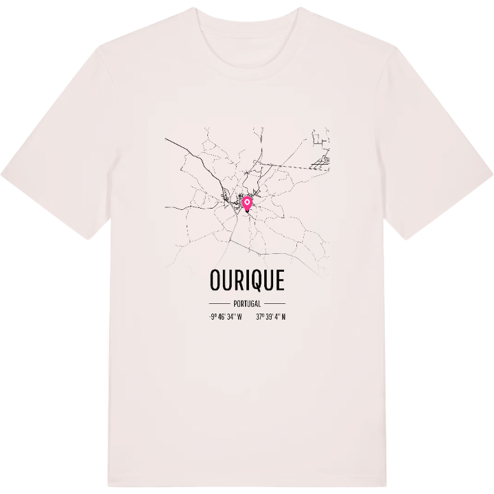 Ourique map t-shirt – t-shirt from PinShirt