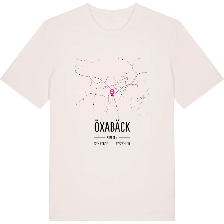 Öxabäck map t-shirt – t-shirt from PinShirt