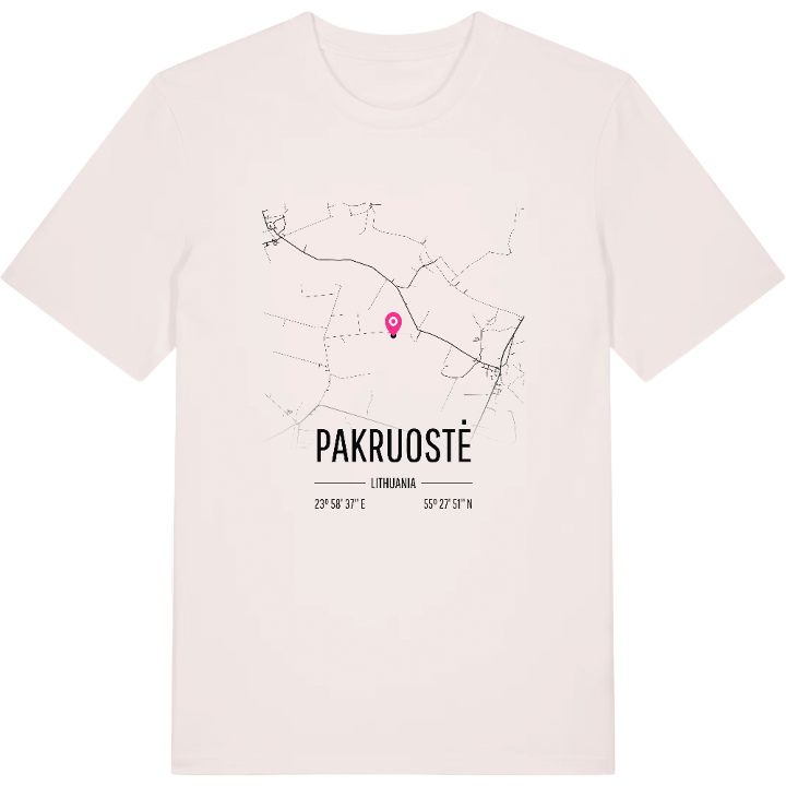 Pakruostė map t-shirt – t-shirt from PinShirt