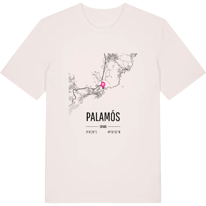 Palamós map t-shirt – t-shirt from PinShirt