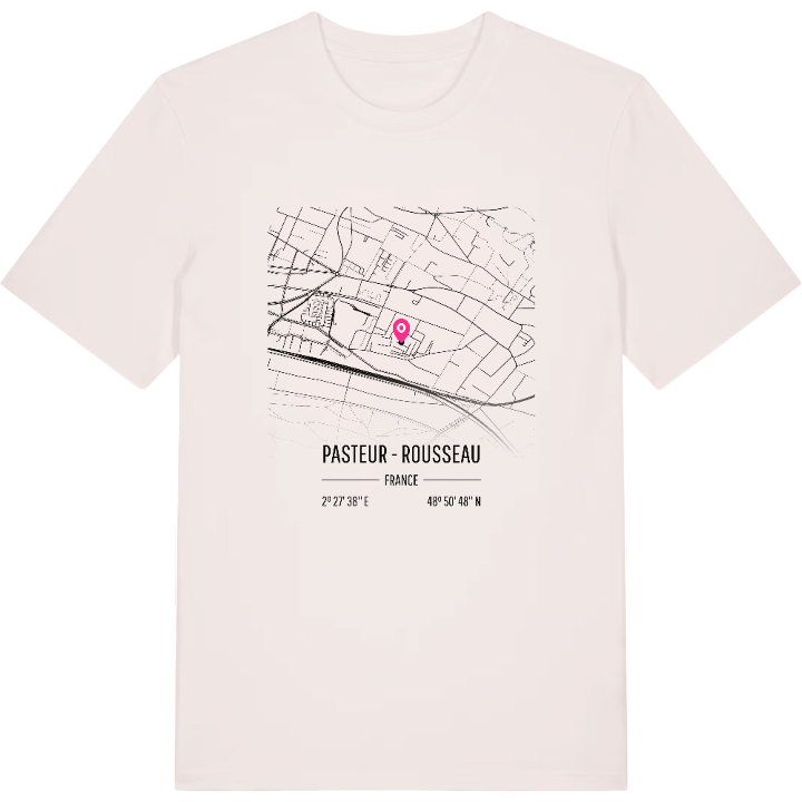 Pasteur - Rousseau map t-shirt – t-shirt from PinShirt