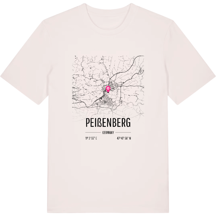 Peißenberg map t-shirt – t-shirt from PinShirt