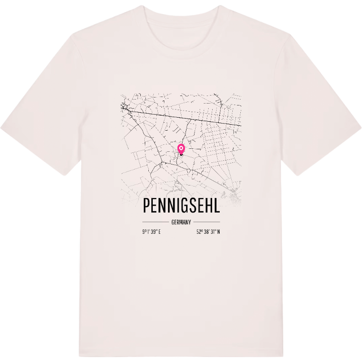 Pennigsehl map t-shirt – t-shirt from PinShirt