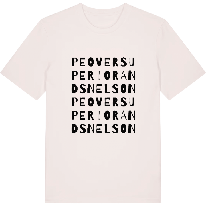 Peover Superior and Snelson wordplay t-shirt – t-shirt from PinShirt