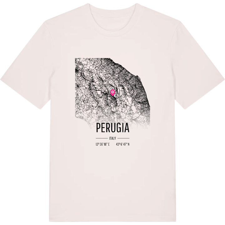 Perugia map t-shirt – t-shirt from PinShirt