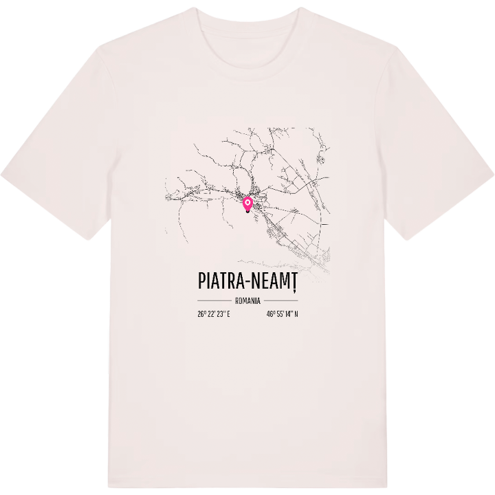 Piatra-Neamț map t-shirt – t-shirt from PinShirt