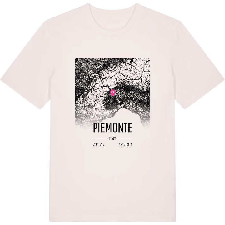 Piemonte map t-shirt – t-shirt from PinShirt