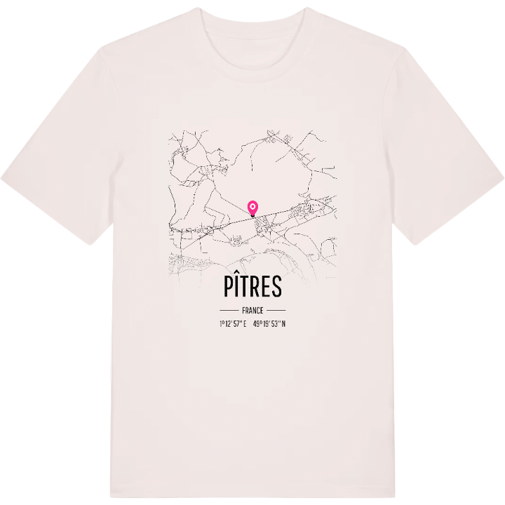 Pîtres map t-shirt – t-shirt from PinShirt