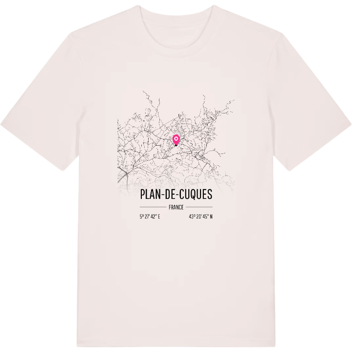 Plan-de-Cuques map t-shirt – t-shirt from PinShirt