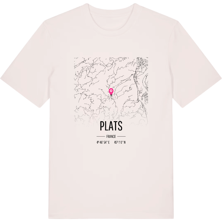 Plats map t-shirt – t-shirt from PinShirt