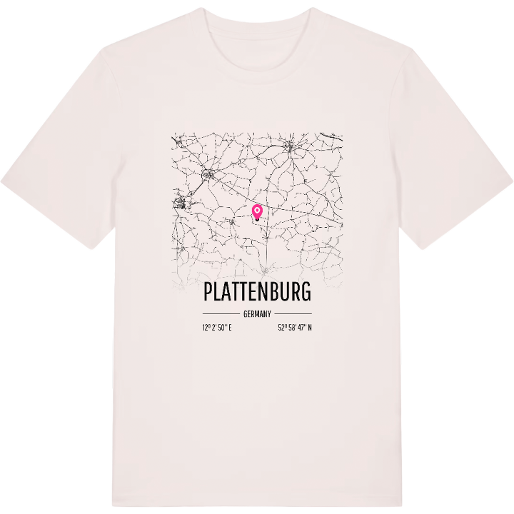 Plattenburg map t-shirt – t-shirt from PinShirt