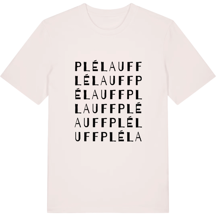 Plélauff wordplay t-shirt – t-shirt from PinShirt