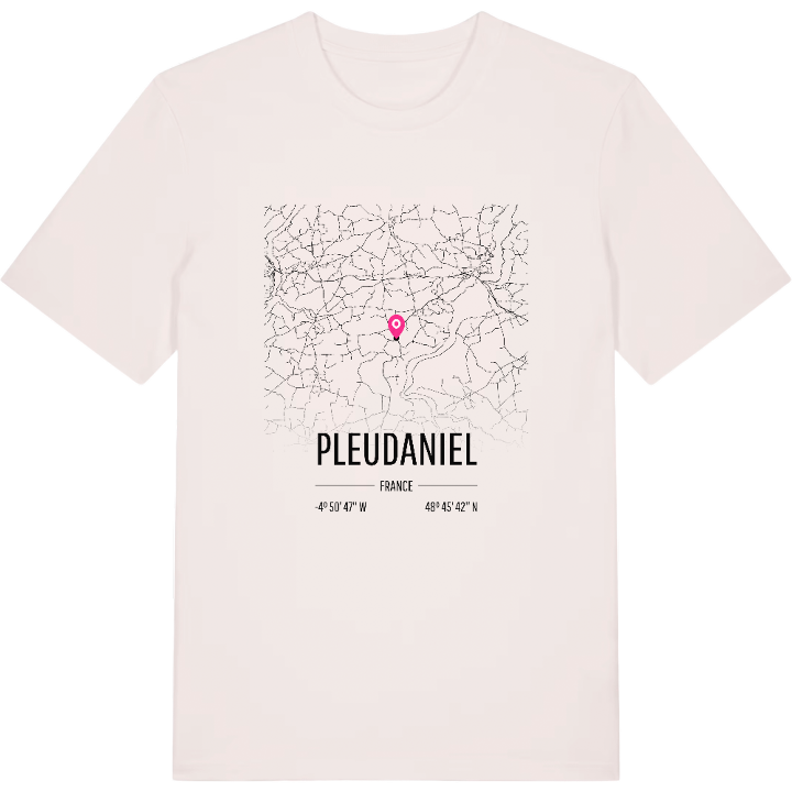 Pleudaniel map t-shirt – t-shirt from PinShirt