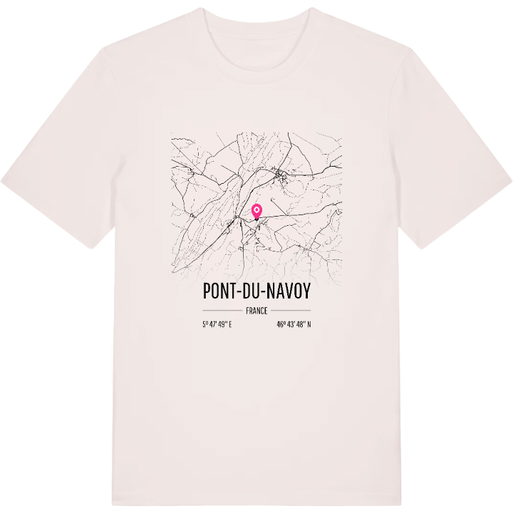 Pont-du-Navoy map t-shirt – t-shirt from PinShirt