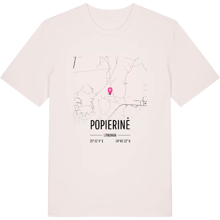 Popierinė map t-shirt – t-shirt from PinShirt