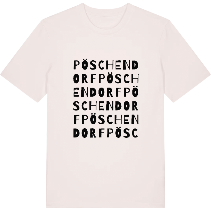 Pöschendorf wordplay t-shirt – t-shirt from PinShirt