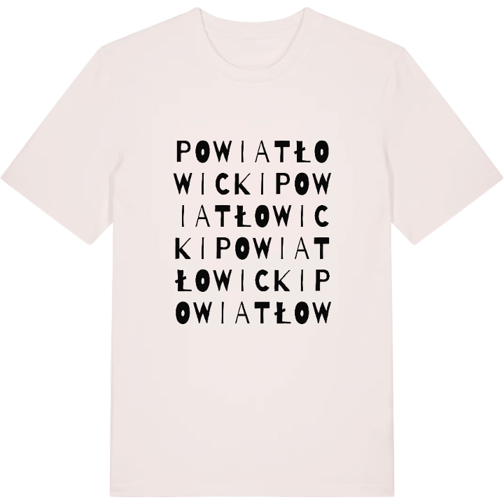 powiat łowicki wordplay t-shirt – t-shirt from PinShirt